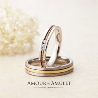AMOURAMULETアムールアミュレットの結婚指輪でアザレア