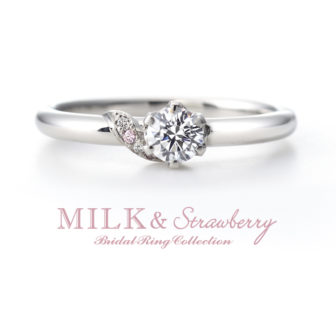 Milk&Strawberryミルク&ストロベリーの婚約指輪でエスペランサ