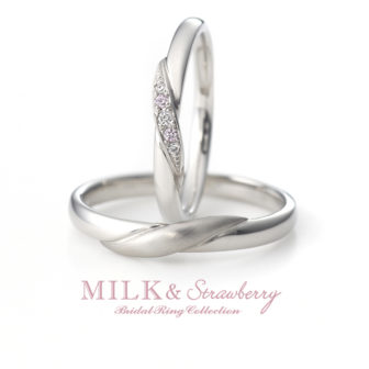 Milk&Strawberryミルク&ストロベリーの結婚指輪でエスペランサ