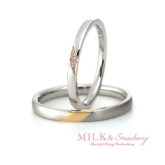 Milk&Strawberryミルク＆ストロベリーの結婚指輪でエスティーム