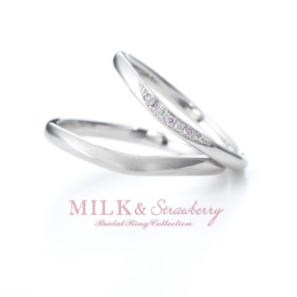 Milk&Strawberryミルク&ストロベリーの結婚指輪でエステラ