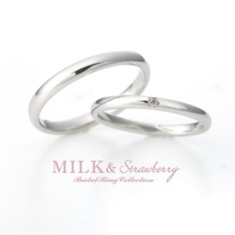 Milk&Strawberryミルク&ストロベリーの結婚指輪でオーラ