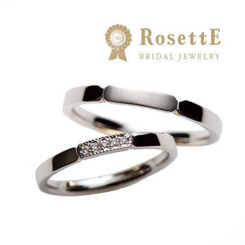 RosettEロゼットの結婚指輪でグローヴ