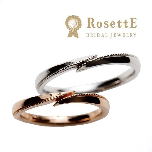 RosettEロゼットの結婚指輪でハート