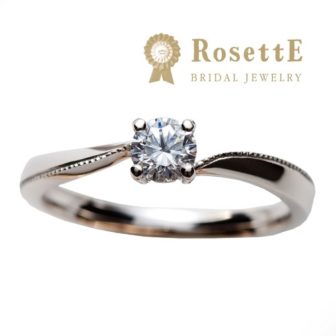 RosettEロゼットの婚約指輪でハート