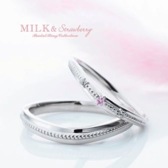 M&Sミルク&ストロベリーの結婚指輪でラ・トリニーテ