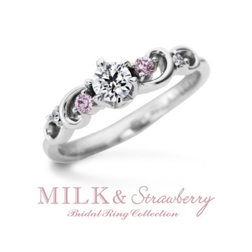 Milk&Strawberryミルク＆ストロベリーの婚約指輪でアンコード