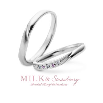 Milk&Strawberryミルク＆ストロベリーの結婚指輪でアンコード