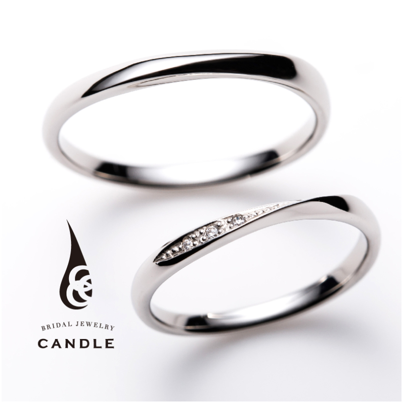 キャンドルの結婚指輪でデコラ