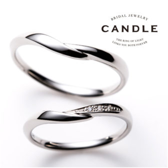 キャンドルの結婚指輪でフローティング
