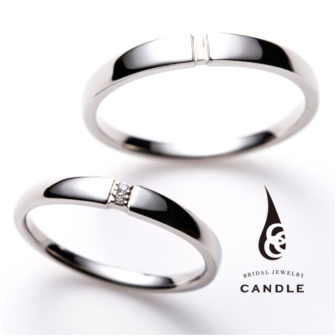 キャンドルの結婚指輪でロール