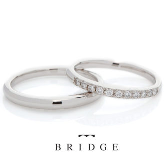 ブリッジの結婚指輪でまろぎ