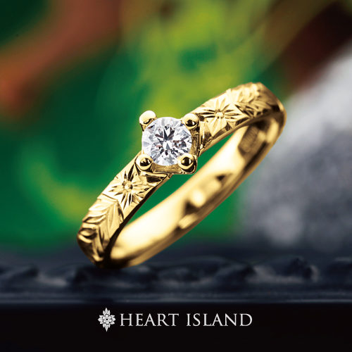 ハートアイランドの婚約指輪でHE-2YG