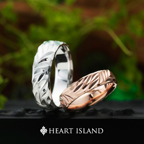 ハートアイランドの結婚指輪でカナロア