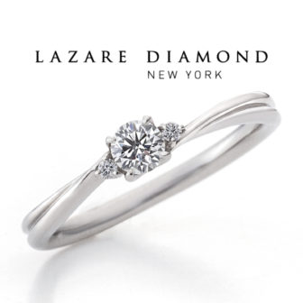 ラザールダイヤモンドの婚約指輪でエーデルワイス