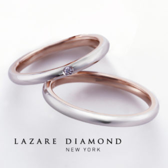 ラザールダイヤモンドの結婚指輪でバーベナ
