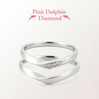 ピンクドルフィンダイヤモンドの結婚指輪でLD00017/00018