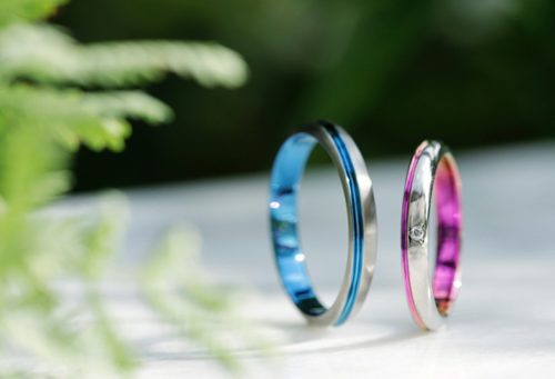結婚指輪ソラ、アレルギーフリー、エクリプト、素材カスタム、