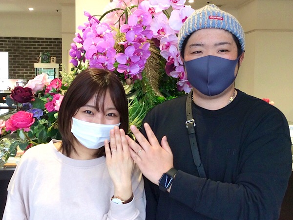 福島県いわき市 AFFLUX結婚指輪ご成約のお客様