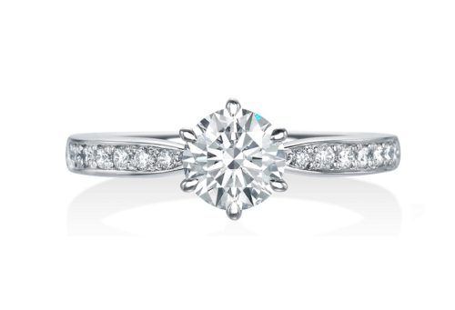 プラチナ/ダイヤモンド婚約指輪