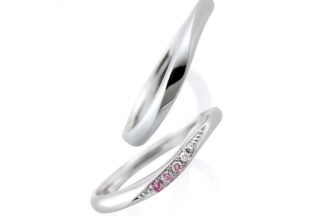 結婚指輪,結婚指輪ローブドゥマリエ,結婚指輪ウェーブ