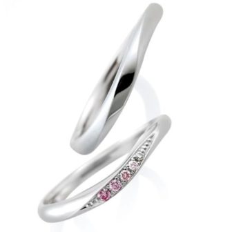 結婚指輪,結婚指輪ローブドゥマリエ,結婚指輪ウェーブ