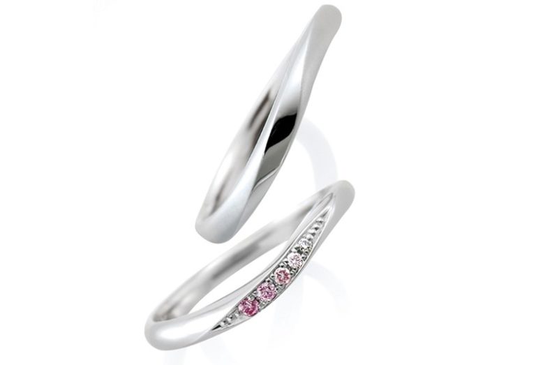 結婚指輪,結婚指輪ローブドゥマリエ,結婚指輪ウェーブ