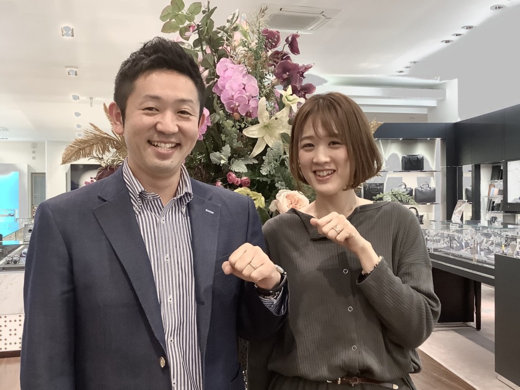 福島県郡山市ご結婚指輪『Makana』ご成約のお客様