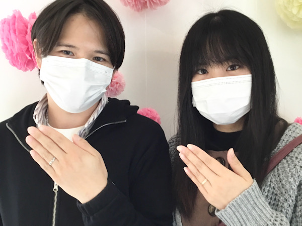 福島県福島市 プライベートビーチ結婚指輪ご成約のお客様