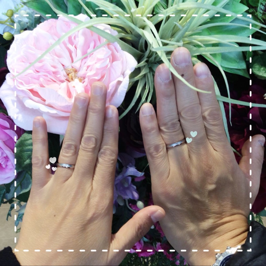 福島県いわき市 Tomo me結婚指輪ご成約のお客様