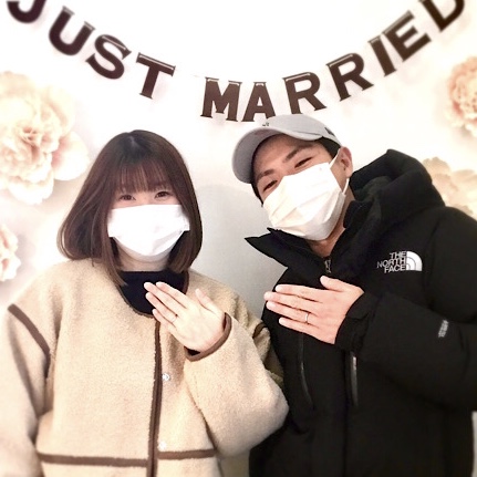福島県福島市 ロイヤルアッシャーの結婚指輪をご成約のお客様