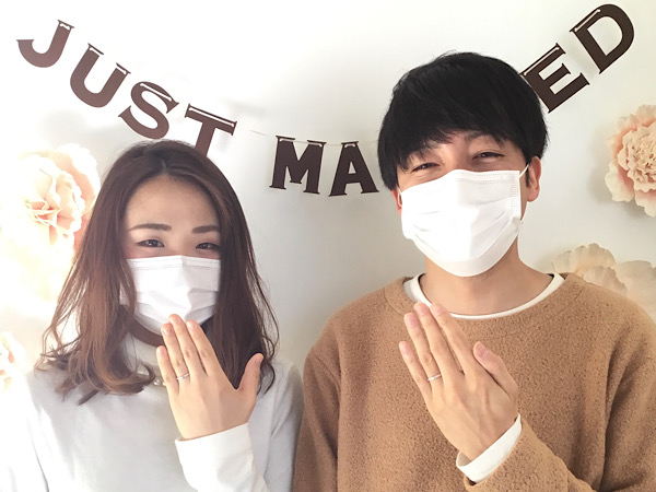 福島県福島市 Love Bondの婚約指輪&AFFLUXの結婚指輪をご成約のお客様