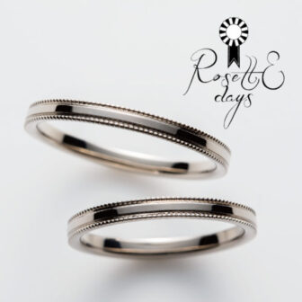 南大阪貝塚市で人気の10万円で揃う結婚指輪ブランドのロゼットデイズのセイジの結婚指輪デザイン