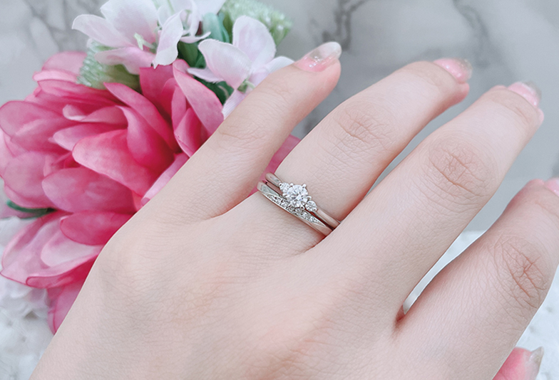 静岡市婚約指輪結婚指輪セットリング