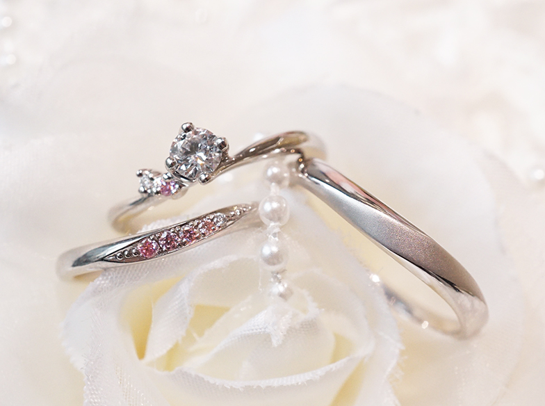浜松結婚指輪　ピンクダイヤモンド
