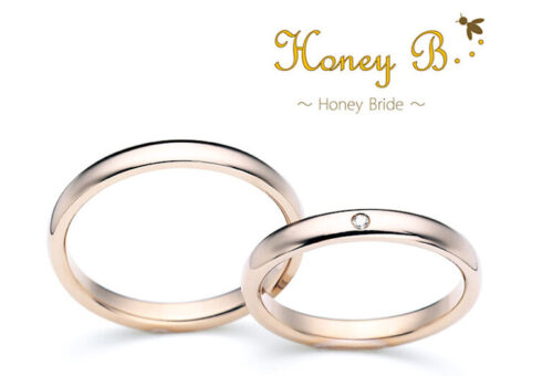 ハニーイエローゴールドの結婚指輪