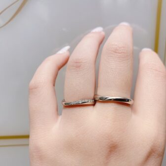 ピンクダイヤモンド京都結婚指輪