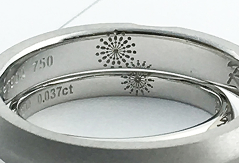 浜松市結婚指輪レーザー刻印