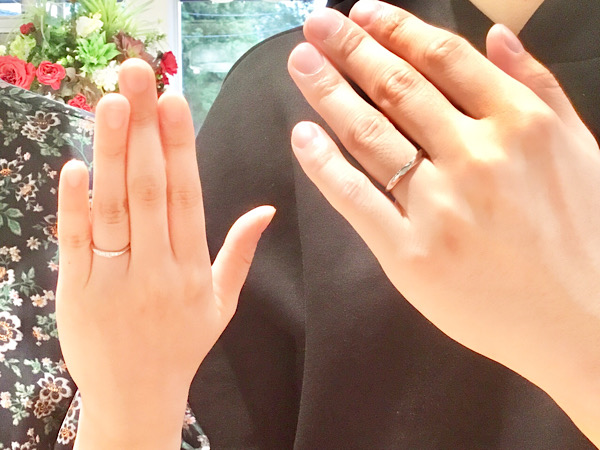 福島県福島市|ロイヤルアッシャーの結婚指輪をご成約のお客様