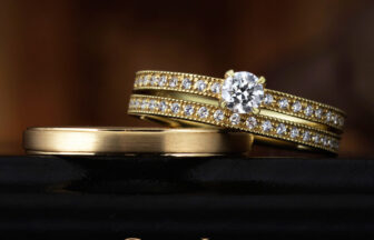 CHERLUVシェールラブの婚約指輪と結婚指輪のセットリングのベゴニア