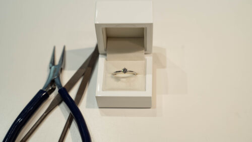 手作り婚約指輪の出来上がりイメージ