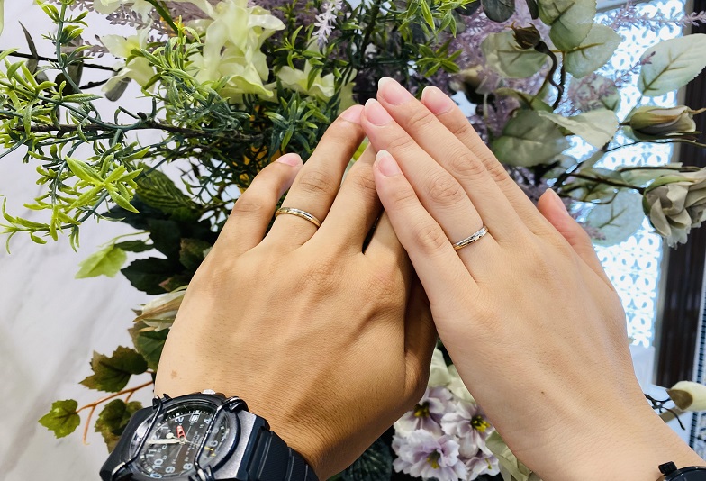 三重県・鈴鹿市｜デザインをカスタマイズできるドイツブランドFISCHERの結婚指輪をご成約いただきました