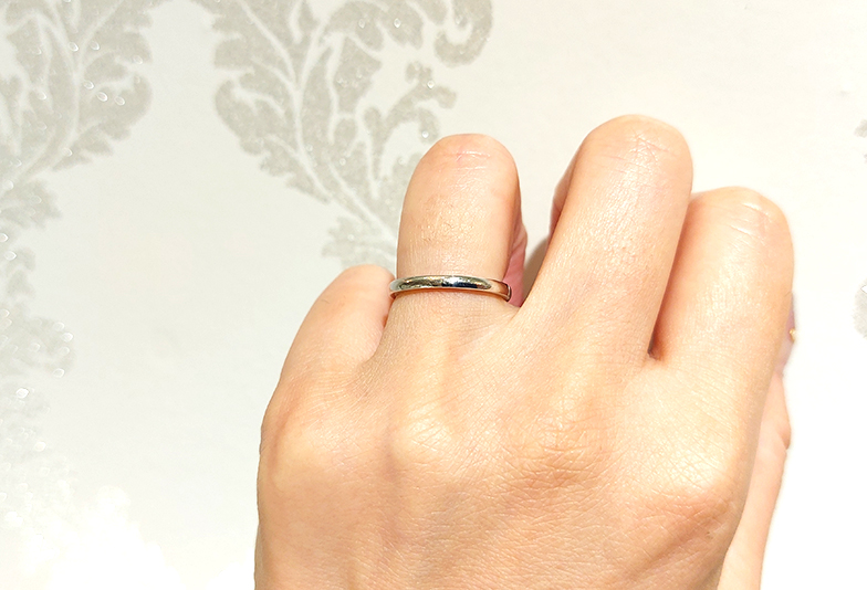 細めの鍛造の結婚指輪,FIRST DIAMOND静岡