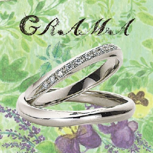 グラマの結婚指輪でペパーミント