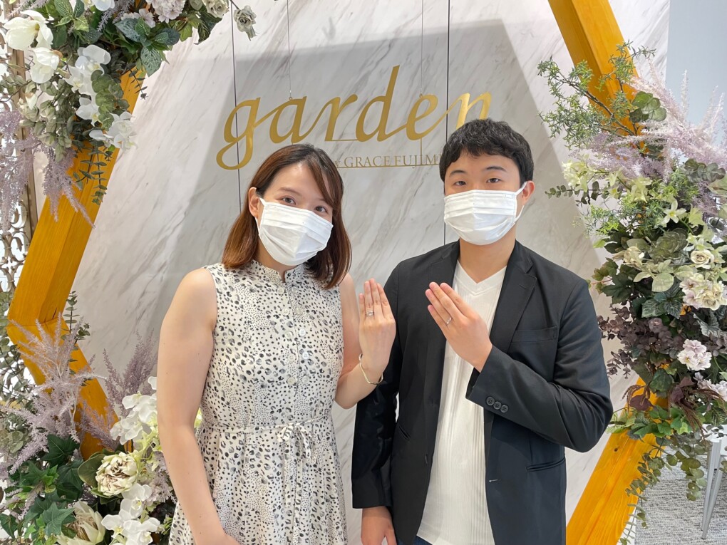 京都伏見区、城陽市　フィッシャーの結婚指輪をご成約いただきました