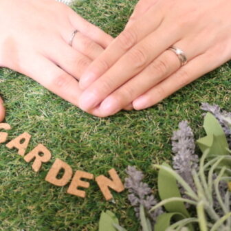 gardenオリジナルの婚約指輪とet.luの結婚指輪
