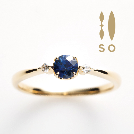 南大阪ブルーサファイヤの婚約指輪