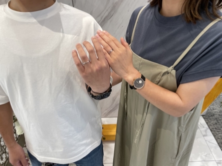 大阪枚方市｜カタチシルシの結婚指輪・gardenオリジナルの婚約指輪をご成約いただきました