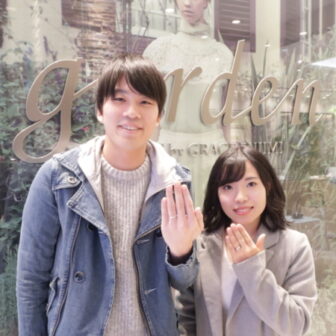 YUKAHOJOの婚約指輪とFISCHERの結婚指輪