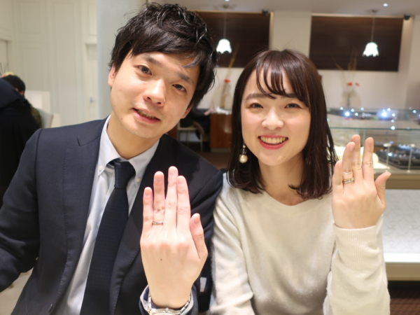 【大阪府】ORECCHIO（オレッキオ）の婚約指輪と結婚指輪をご成約頂きました。